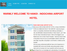 Tablet Screenshot of indochinaairporthotel.com